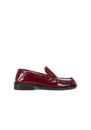 THE ATTICO Charles Loafer in Wine. Size 36.5. Also in 36, 37, 37.5, 38, 39, 39.5, 40.