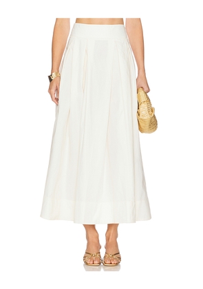 Camila Coelho Maisy Maxi Skirt in Ivory. Size S. Also in L, XL, XS, XXS.