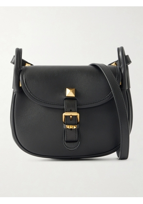 Valentino Garavani - Flaneuse Small Studded Leather Shoulder Bag - Black - One size