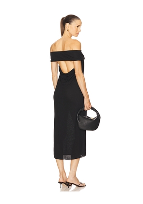 Camila Coelho Emmaline Midi Dress in Black. Size M. Also in XS, XXS, S, L, XL.