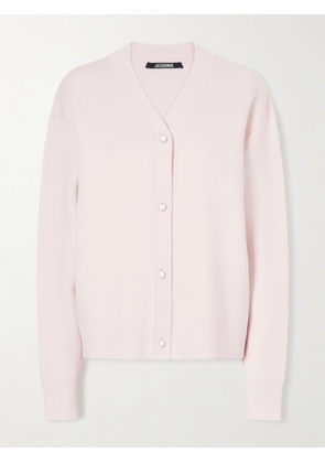 Jacquemus - Doppio Wool-blend Cardigan - Pink - FR 32,FR 34,FR 36,FR 38,FR 40