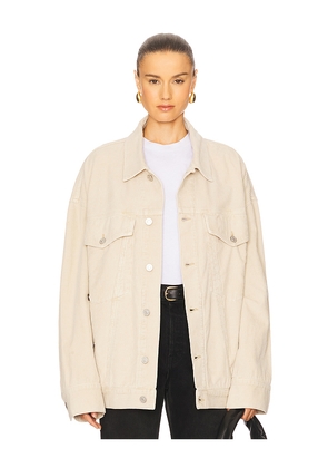 AGOLDE Wayne Jacket in Beige. Size M. Also in S.