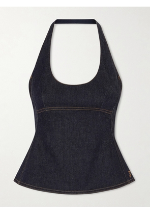 Jacquemus - Lavoir Denim Halterneck Top - Blue - FR 32,FR 34,FR 36,FR 38,FR 40,FR 42
