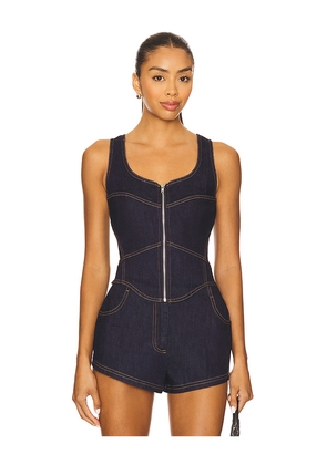 BY.DYLN Katerina Top in Blue. Size M. Also in XS, S, L.