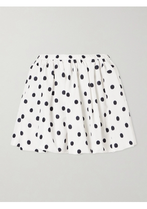 Patou - Bloomer Polka-dot Poplin Mini Skirt - White - FR 34,FR 36,FR 38,FR 40,FR 42,FR 44