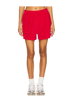 Araminta James Rhodes Terry Short in Red. Size M. Also in XS, S, L.