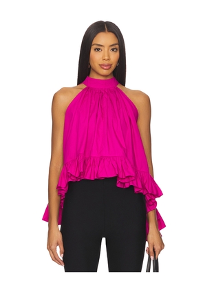 Azeeza Plath Top in Pink. Size S. Also in M, XS.