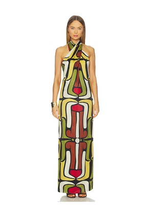 Cala de la Cruz Oliviera Dress in Tan. Size M. Also in L, S, XS.