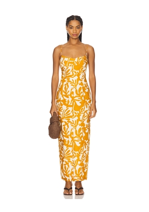Amanda Uprichard Lawrence Maxi Dress in Yellow. Size S. Also in L, XS.
