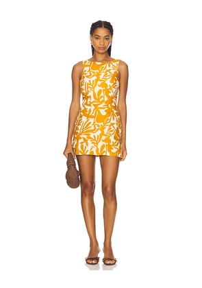 Amanda Uprichard Avellina Skort Romper in Yellow. Size M. Also in L, S, XS.