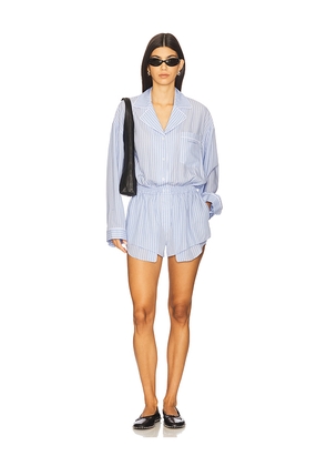 Alexander Wang Pajama Romper in Baby Blue. Size M. Also in L.
