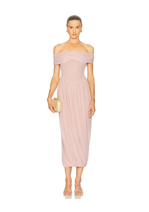 Camila Coelho Leopoldina Midi Dress in Pink. Size M. Also in S, XXS, XS, L, XL.