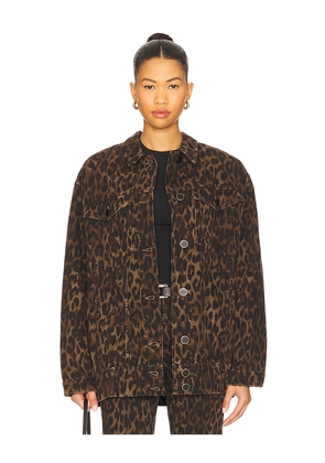 ALLSAINTS Willow Denim Jacket in Brown. Size M. Also in S, L.