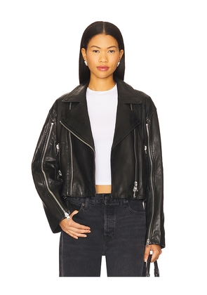 ALLSAINTS Masone Biker in Black. Size S. Also in L.