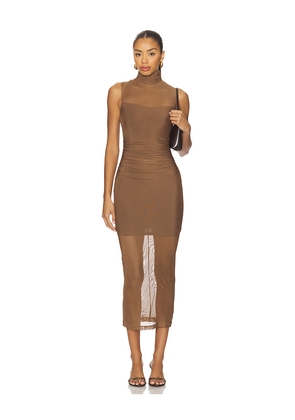 Amanda Uprichard Damira Dress in Brown. Size M. Also in L, S, XS.