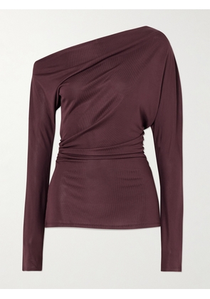 TOVE - Blake Draped Stretch-jersey Top - Purple - FR 34,FR 36,FR 38,FR 40,FR 42