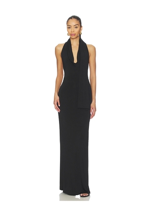 EAVES Ira Maxi Dress in Black. Size L. Also in XXS, XS, S, M.