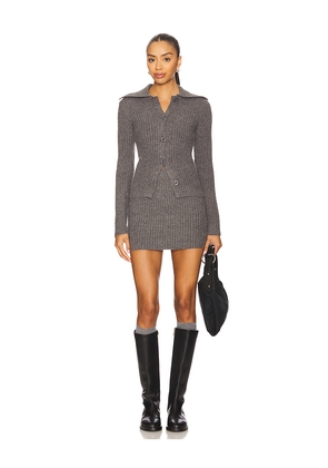 ALL THE WAYS Alyssa Skirt Set in Grey. Size L. Also in M.