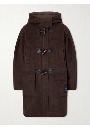 GANNI - Hooded Wool-blend Coat - Brown - EU 32,EU 34,EU 36,EU 38