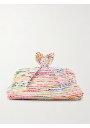 Aquazzura - Bow Tie Tweed Clutch - Multi - One size