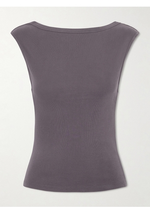 ST. AGNI - Ballerina Organic Cotton-jersey Top - Gray - xx small,x small,small,medium,large,x large