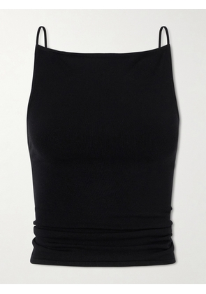 ST. AGNI - Open-back Tencel™ Lyocell-blend Top - Black - xx small,x small,small,medium,large,x large