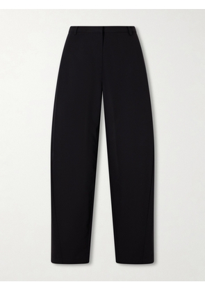 ST. AGNI - Wool Barrel-leg Pants - Black - xx small,x small,small,medium,large,x large