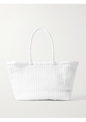 Dragon Diffusion - B Weave Big Woven Leather Tote - White - One size