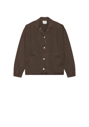 Asher Caleb Canvas Jacket in Chocolate. Size S. Also in M.