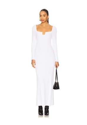 Bevza Kate Long Dress in White. Size M. Also in L, S, XL, XS.
