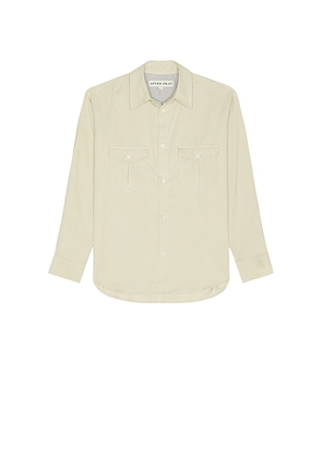 After Pray Lunar Corduroy Shirt in Cream. Size M. Also in S, L.