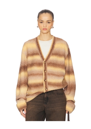 Dr. Denim Tom Cardigan in Brown. Size L. Also in XS, M.