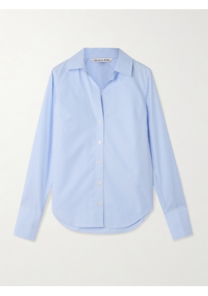 Veronica Beard - Amelia Striped Cotton-poplin Shirt - Blue - US0,US2,US4,US6,US8,US10,US12