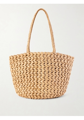 The Row - Estelle Leather-trimmed Raffia Tote - Neutrals - One size