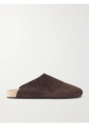 The Row - Hudson Suede Mules - Brown - IT35,IT36,IT37,IT38,IT39,IT40,IT41,IT42