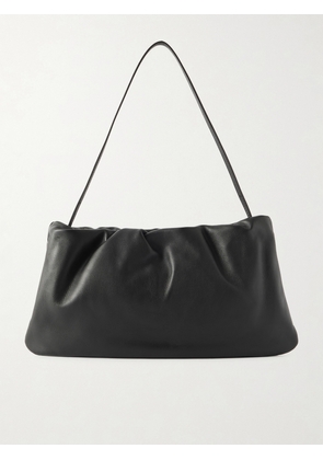 The Row - Bourse Xl Gathered Leather Shoulder Bag - Black - One size