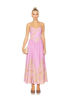 HEMANT AND NANDITA Maxi Dress in Lavender. Size M. Also in L, S, XL, XS.