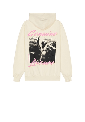 Duvin Design Genuine Photo Hoodie in Cream. Size M. Also in S, L, XL/1X.
