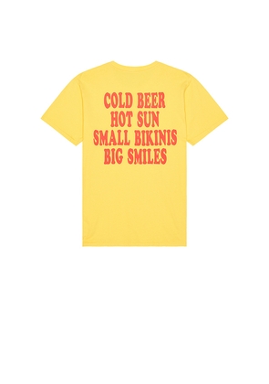 Duvin Design Hot Sun Tee in Yellow. Size M. Also in S, L.