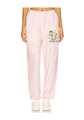 Boys Lie Let Love Guide My Way Kimmy Pants in Pink. Size L. Also in XS, S, XL.