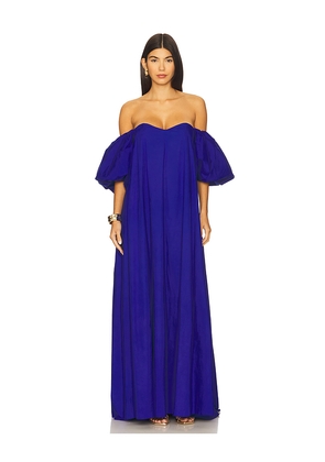 CAROLINE CONSTAS Palmer Gown in Royal. Size S. Also in M, XS.