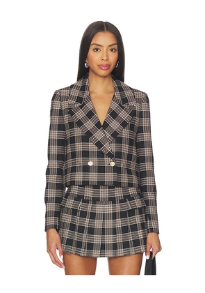 Alice + Olivia Avery Double Breasted Blazer in Black. Size 4. Also in 6, 8, 10.