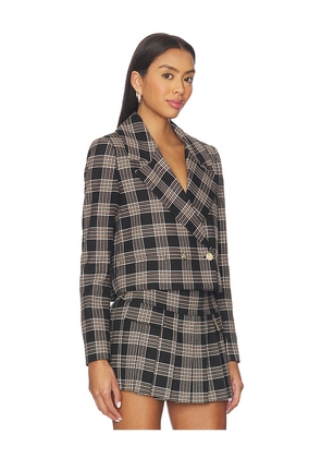 Alice + Olivia Avery Double Breasted Blazer in Black. Size 4. Also in 6, 8, 10.