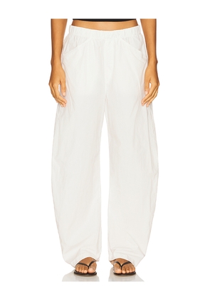 COTTON CITIZEN Santorini Trouser in Ivory. Size M. Also in XS, L.