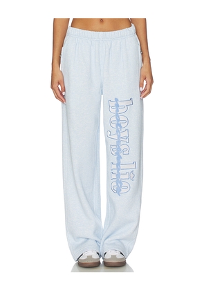Boys Lie Motorsport Alex Sweatpants in Baby Blue. Size XS. Also in XXL.