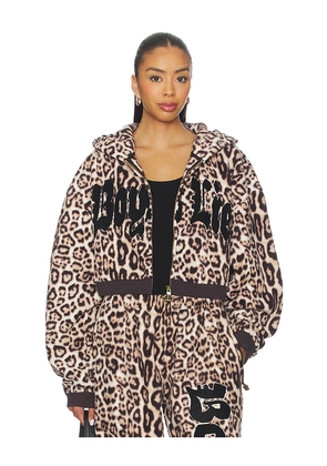 Boys Lie No One Likes A Cheetah Alex Hoodie in Brown. Size XL/XXL. Also in XS/S, M/L.