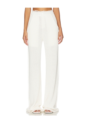 Aya Muse Mello Pants in Cream. Size M. Also in L, S, XS.