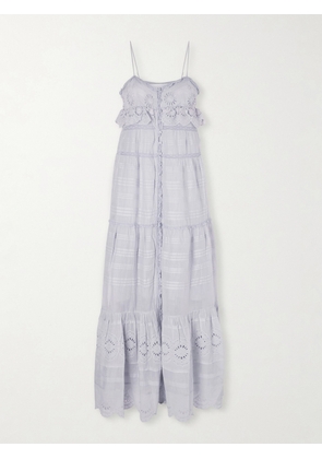 Marant Étoile - Paule Broderie Anglaise Cotton Maxi Dress - Blue - FR 34,FR 36,FR 38,FR 40,FR 42,FR 44