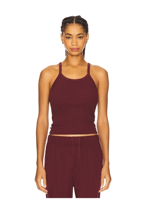 Eterne Cotton Rib Tank Top in White. Size XL. Also in L.