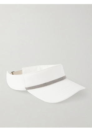 Brunello Cucinelli - Embellished Nylon Visor - White - XS,S,M,L